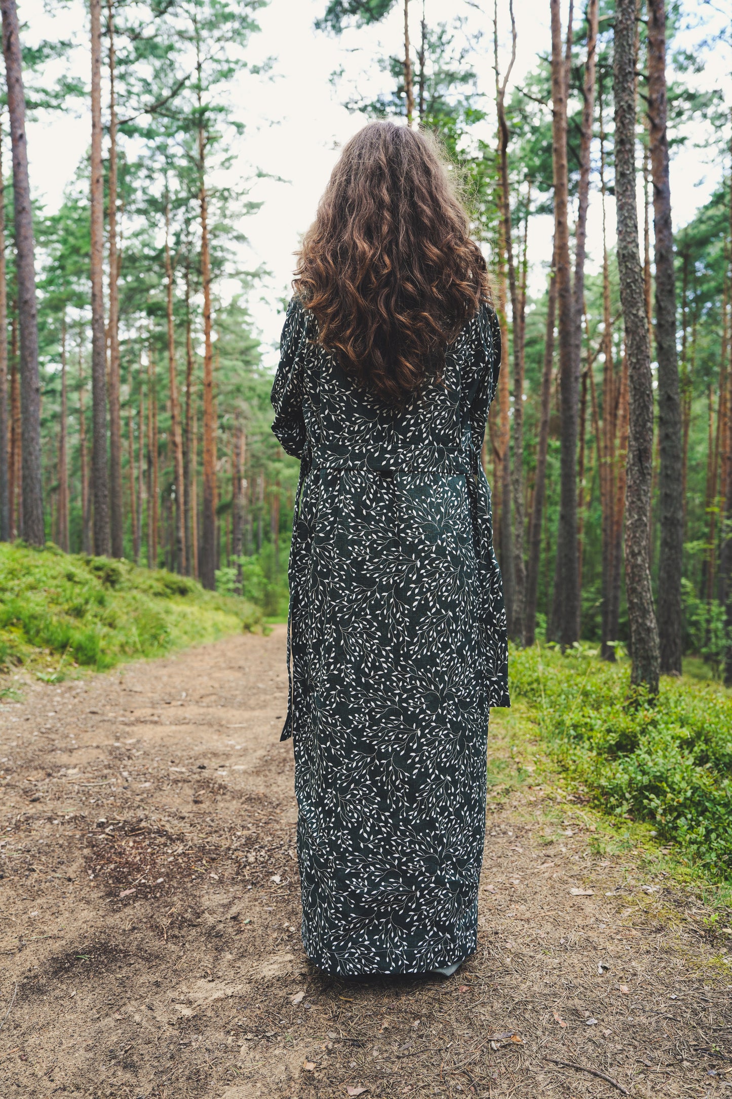Lina halāts "Lingonberry Grove"