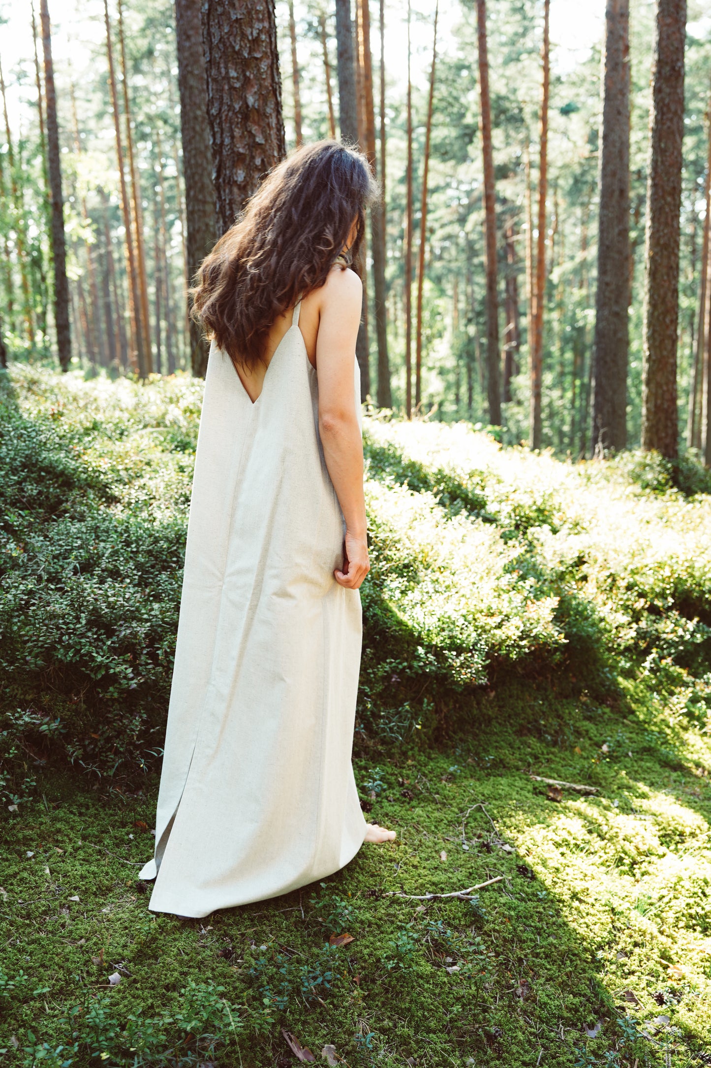 Lina/kokvilnas kleita "Sandlight"