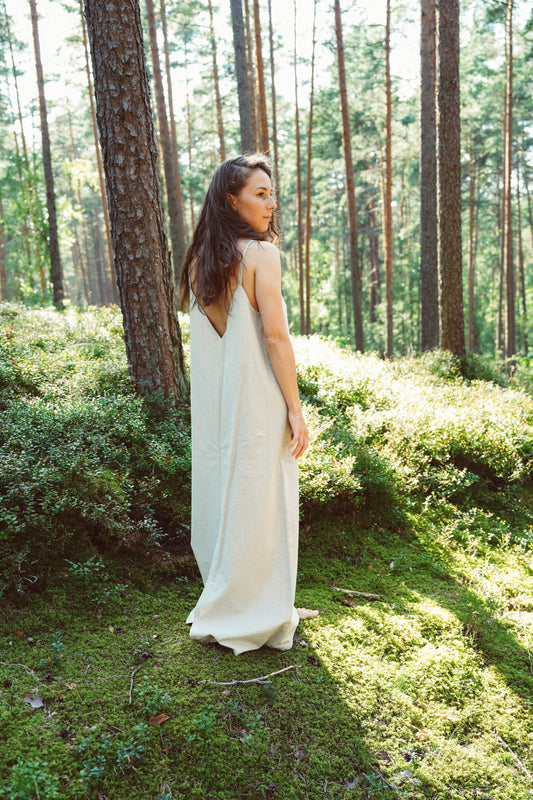 Lina/kokvilnas kleita "Sandlight"